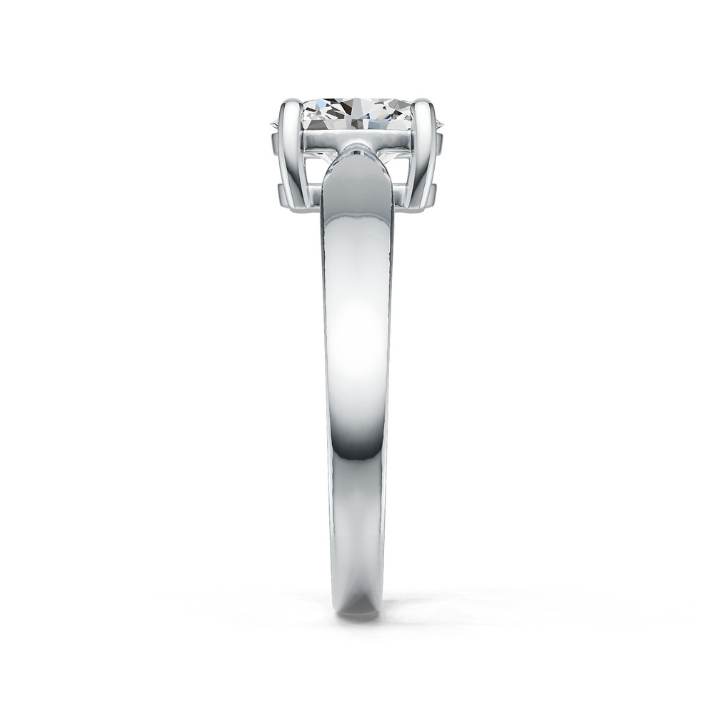 Sterling Silver Semi Mount Ring Setting Oval OV 8X6mm Solitaire