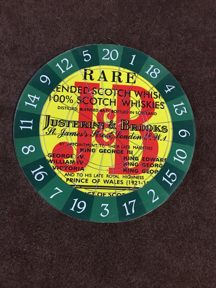 Vintage J&B dartboard