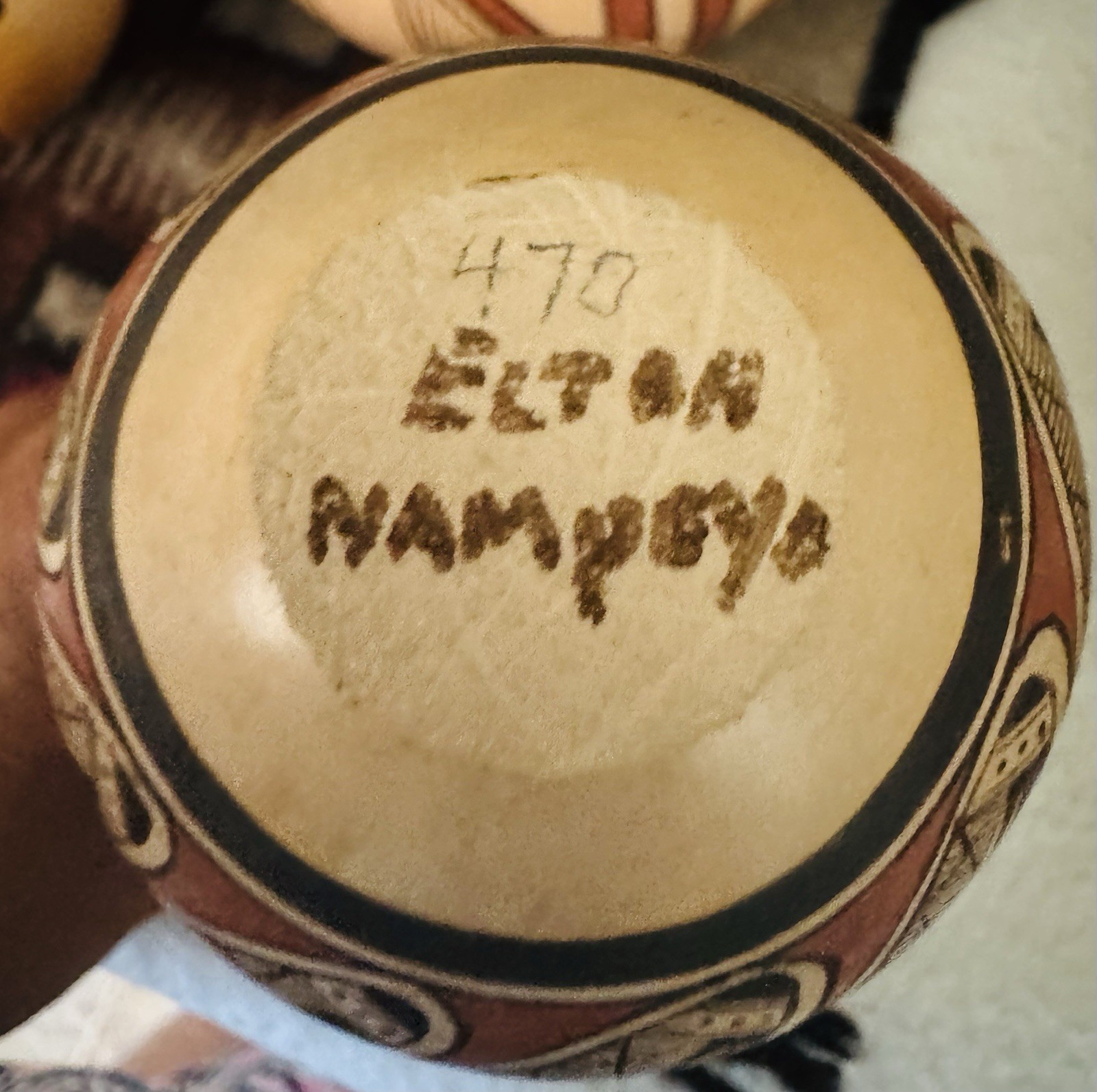 SUPERB Elton Nampeyo HOPI Polychrome Wedding Vase Migration Native Sikyatki VTG