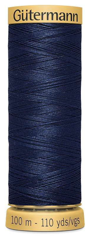 Natural Cotton Thread 110yd Midnight Blue