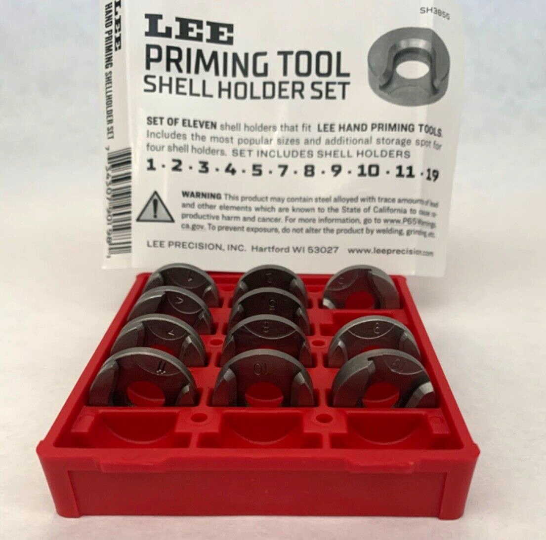 Lee 90198 Hand Priming Tool Shell Holder Set Brand New