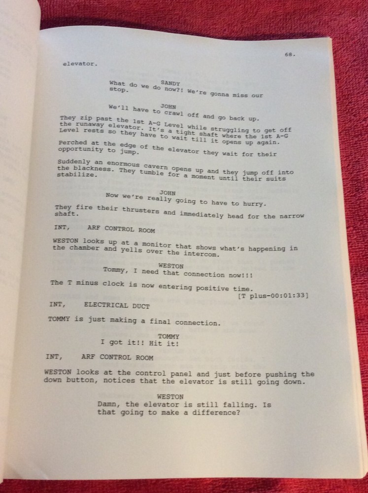 ORIGINAL SCRIPT THE SKY IS FALLING WILLIAM M. JOHNS