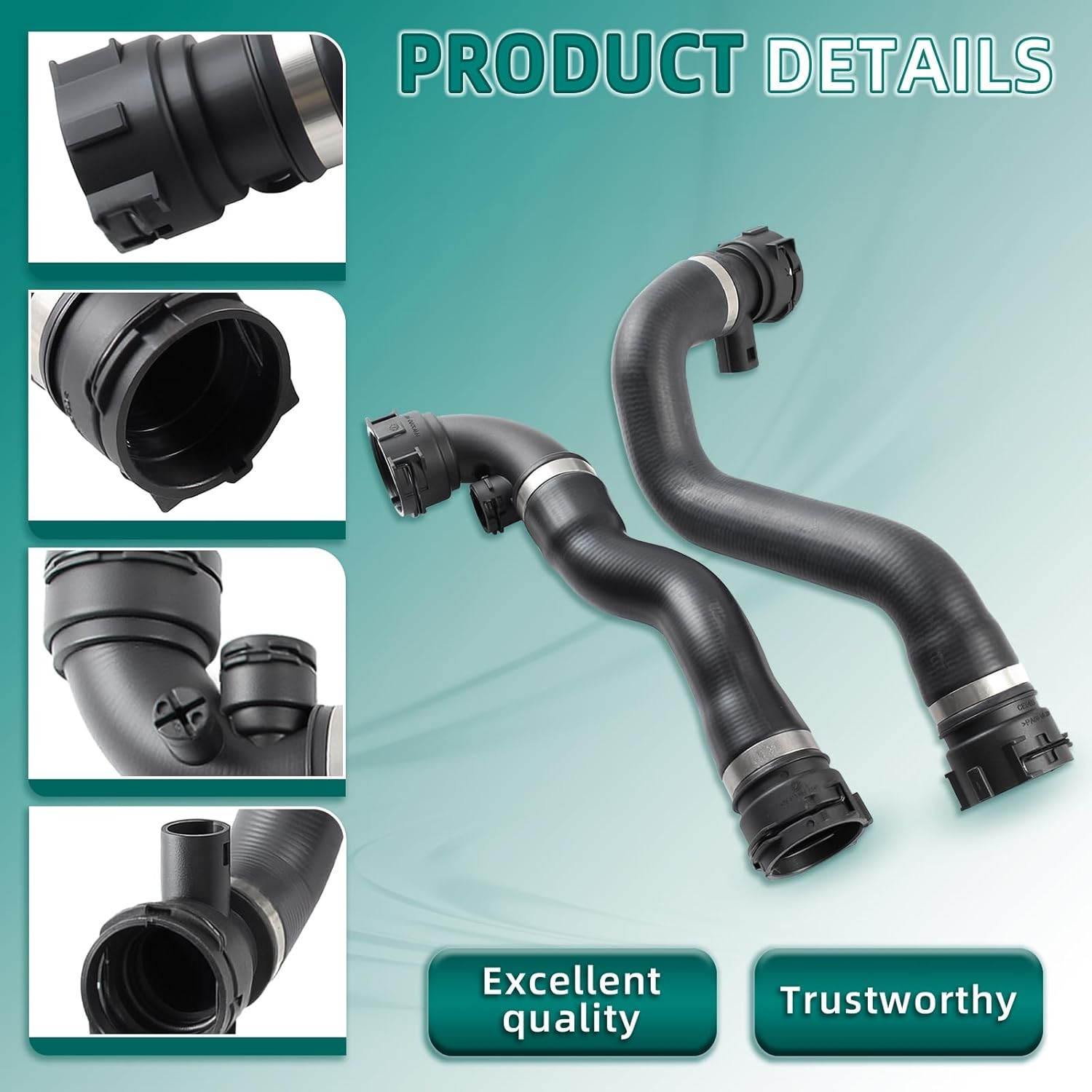 17127510952 11531436408 Upper & Lower Radiator Hoses Fits for BMW...