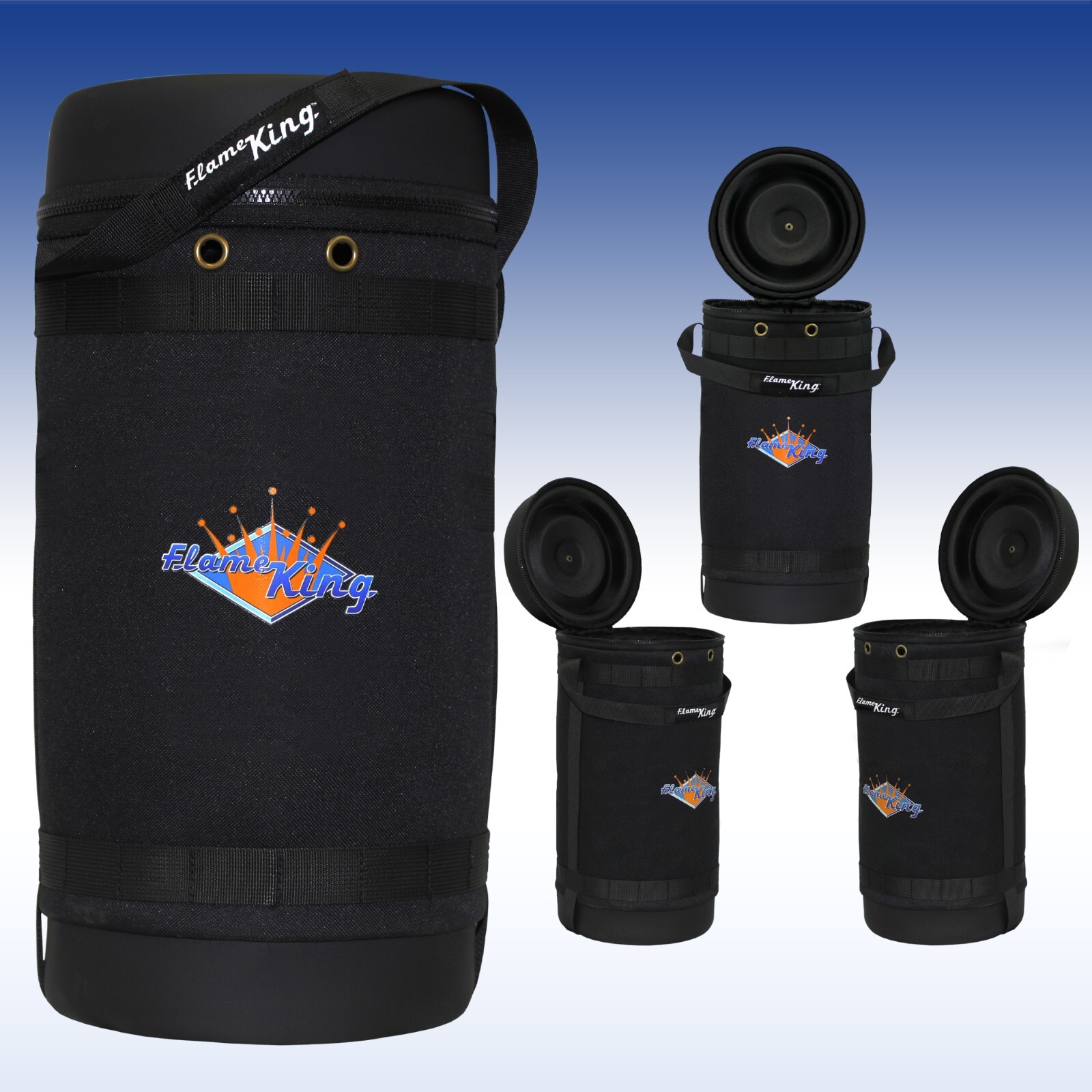 Insulated Protective Carrier, 10 lb Propane Tank & Steel Adapter Hose, Outdoors