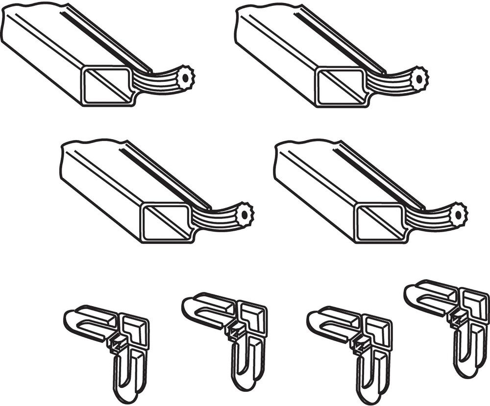 Complete Screen Frame Kit with Vinyl Spline & Plastic Corners for Easy Assembly