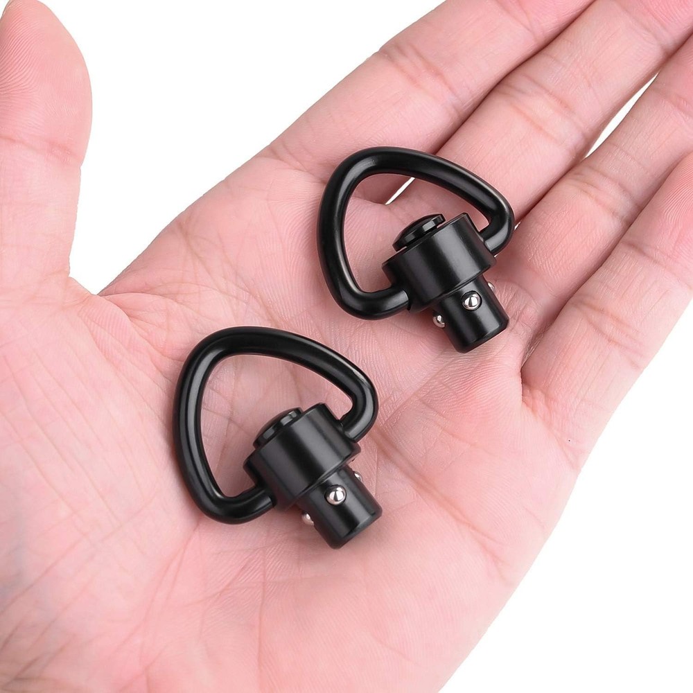 2-Pack Durable Two Point Sling Mounts with 360° Rotation for Flexibility