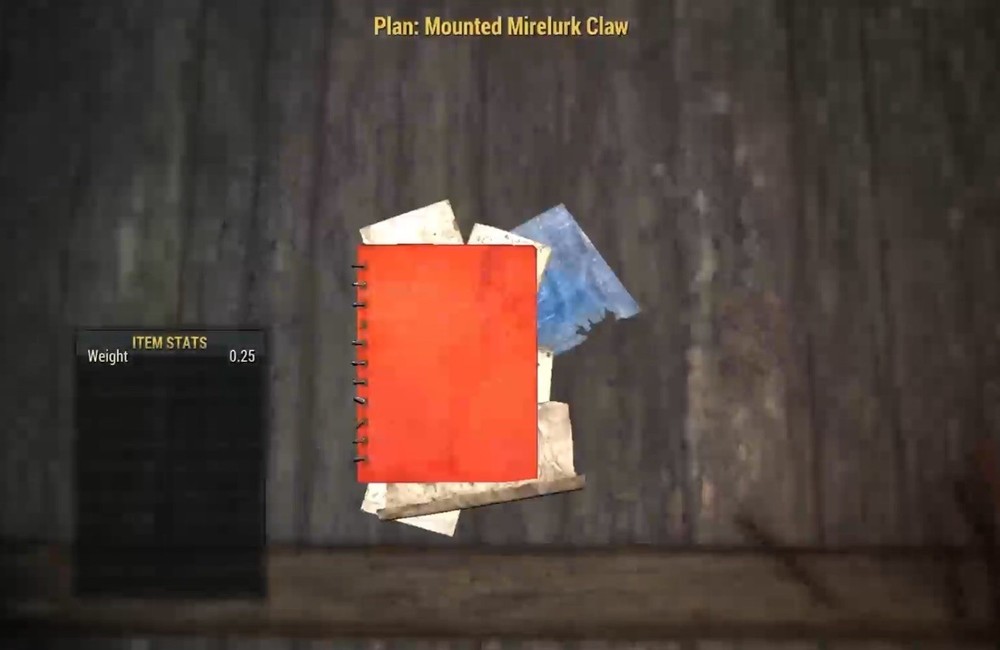 (Xbox) Mounted Mirelurk Claw Plan