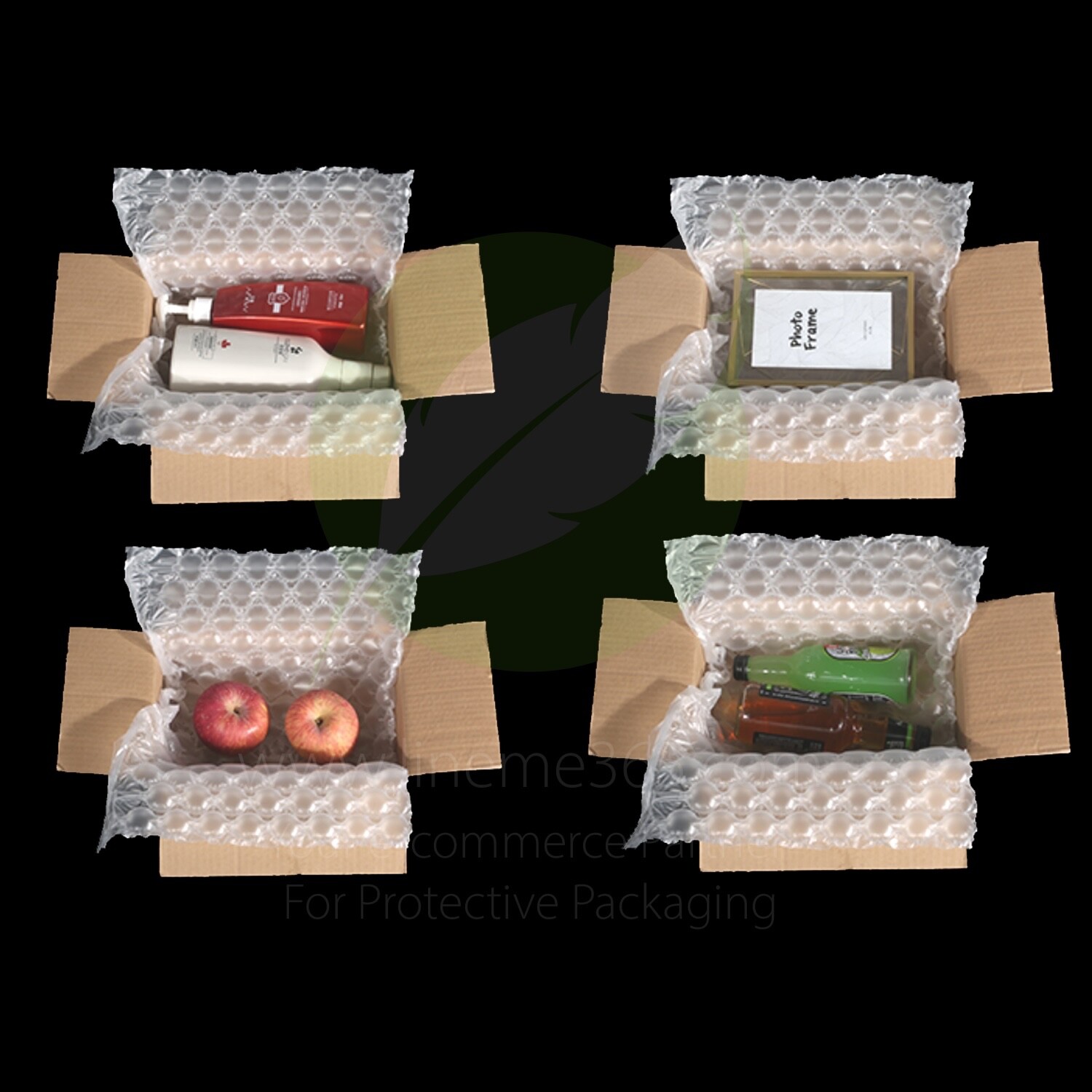 2 PACK 984ft x 16" Air Cushion Machine Film Bubble Pillow Packaging Padding Roll