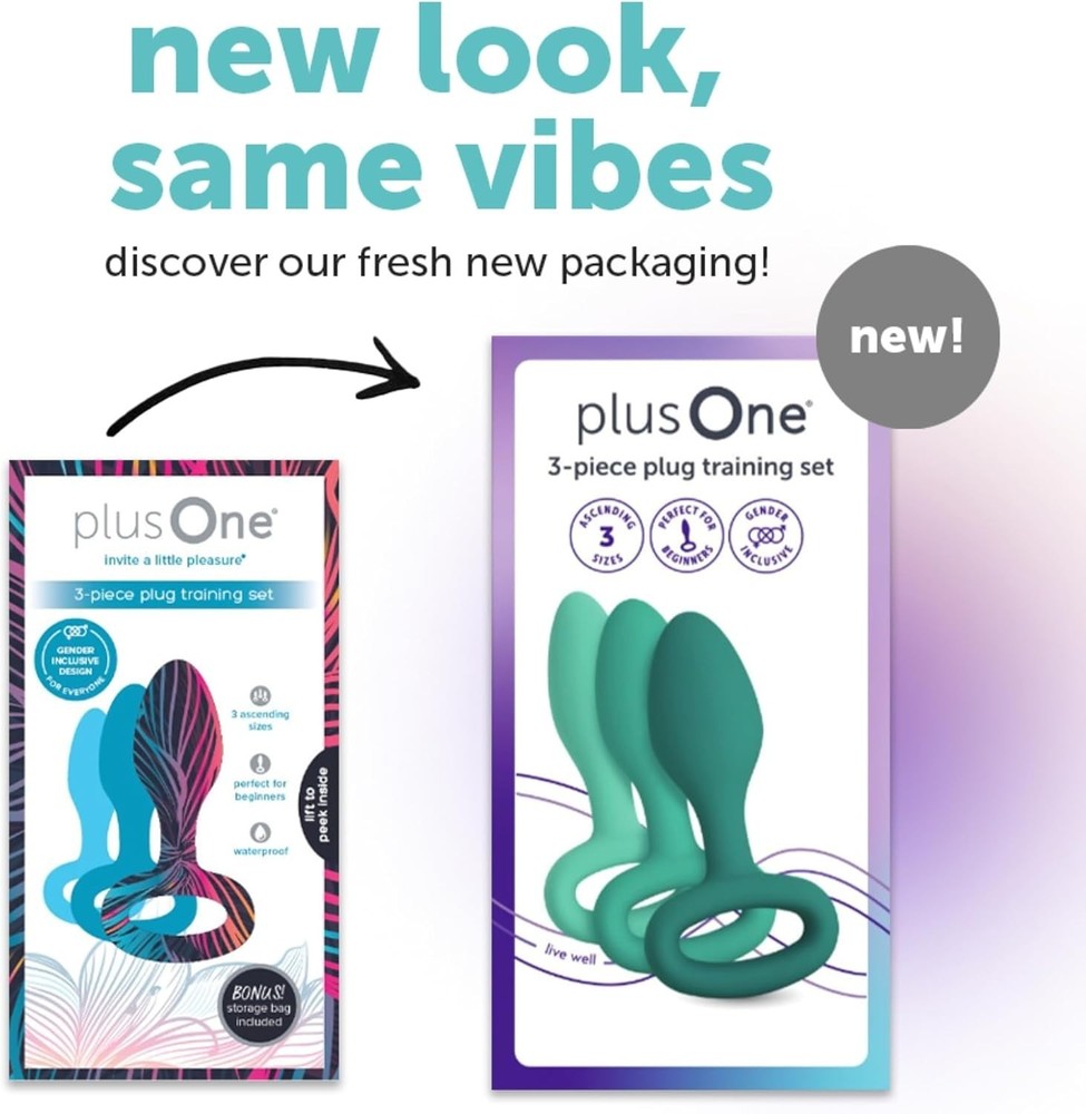 3-Piece Beginner-Friendly Butt Plug Training Set - Waterproof Silicone Design