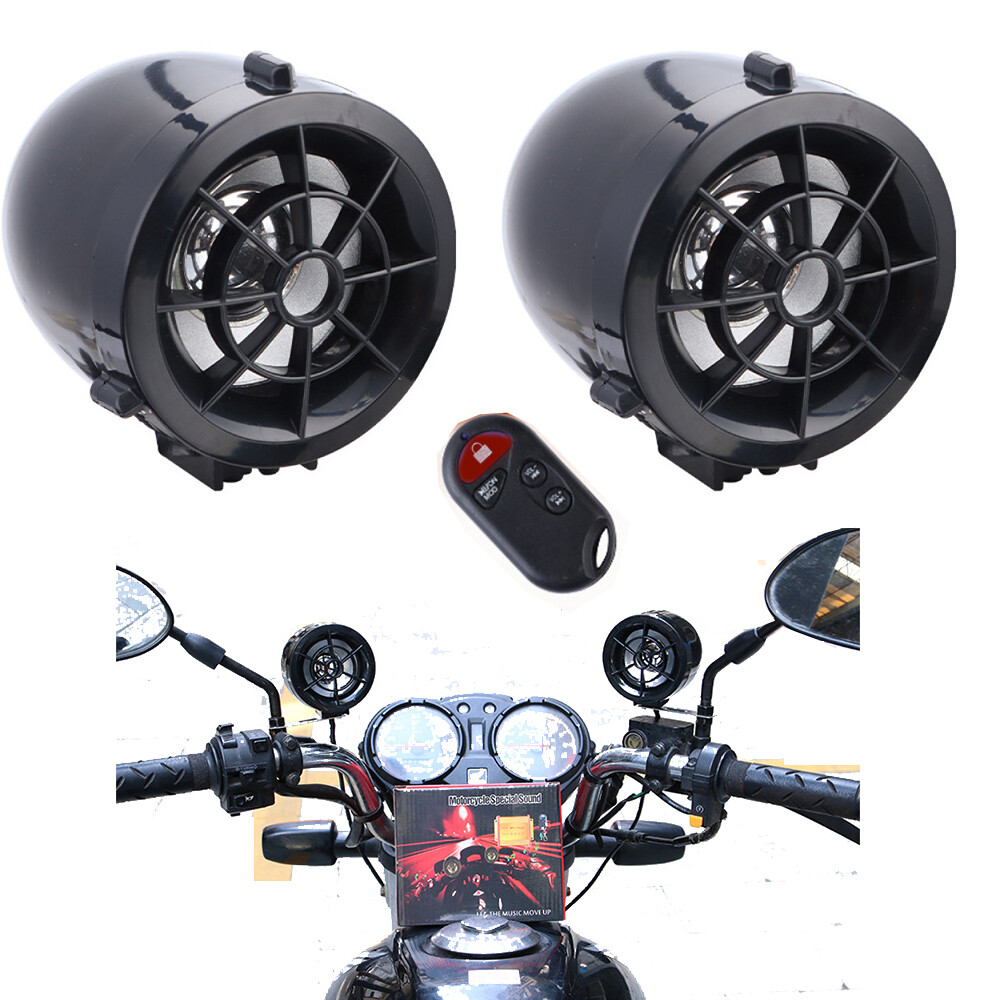 Waterproof Bluetooth Speaker Motorcycle ATV Speakers Stereo Audio Radio System
