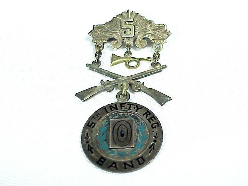 5th U.S. INFANTRY BAND Bugler SHOOTING MEDAL