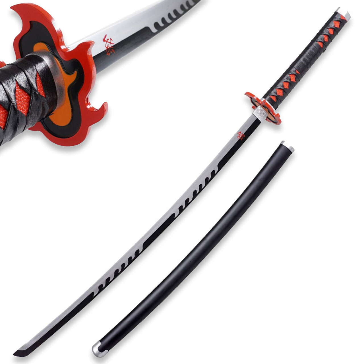 Demon Slayer - Tanjiro Kamado's Black Nichirin Katana 2.0 Tanjiro Sword Metal