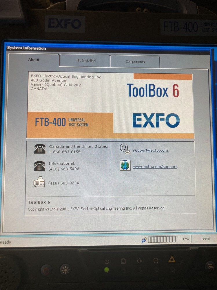Exfo FTB-400 Universal Test System FTB-5240 Optical Analyzer
