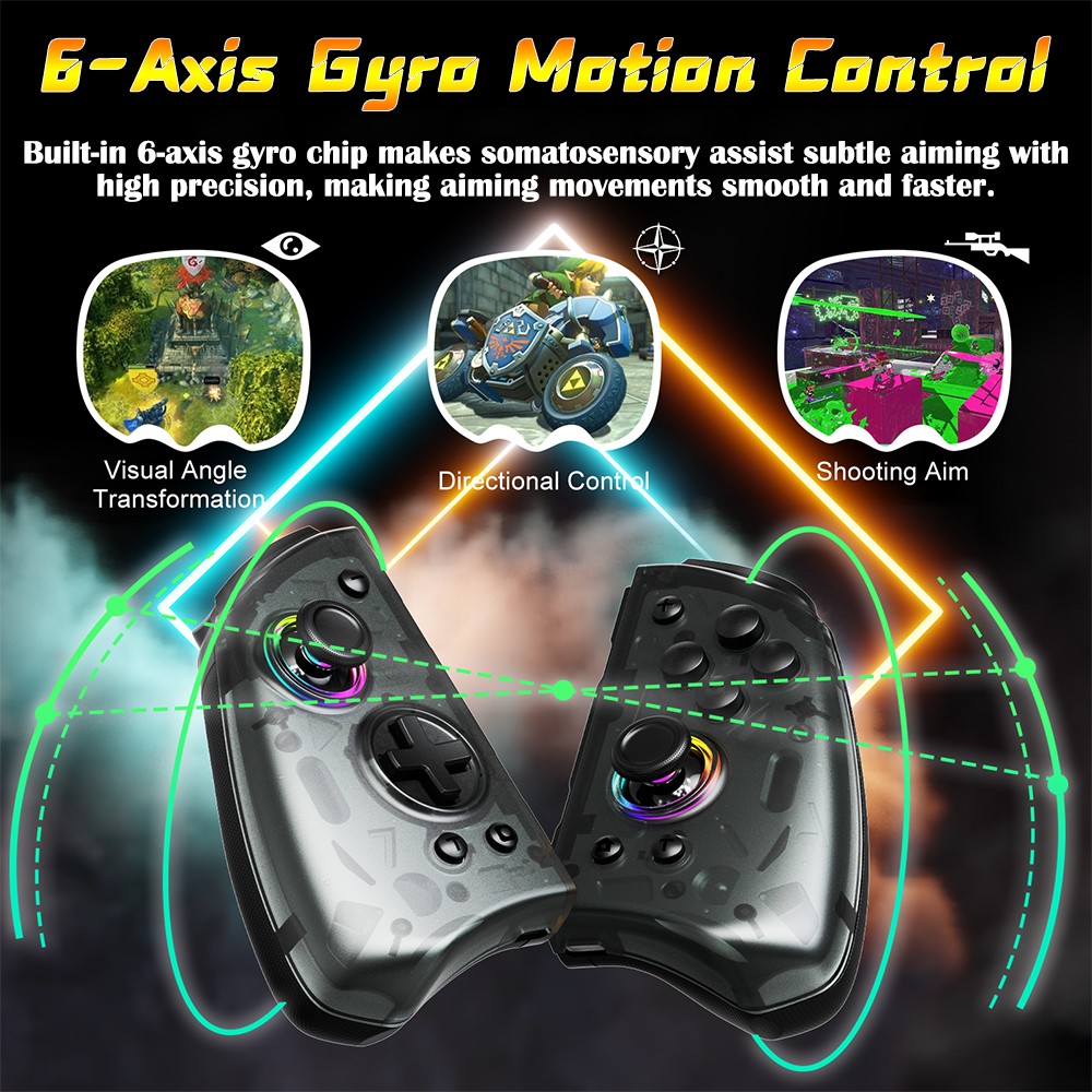 Wireless Joypad Gaming Controller for Nintendo Switch OLED Lite IOS PC Mobile