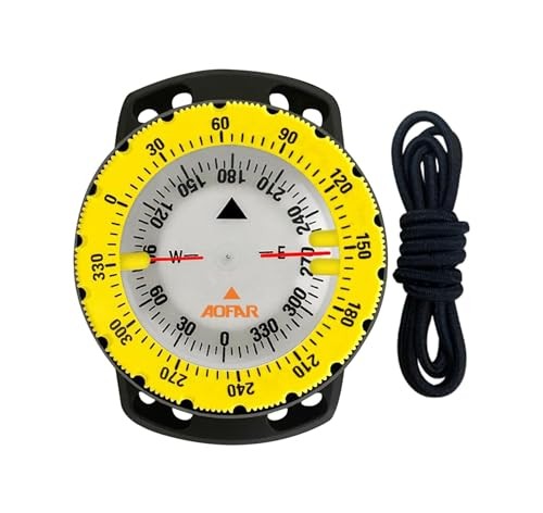 Dive Compass AF-Q60B Waterproof, Durable, Compact. Drawstring Style Compass
