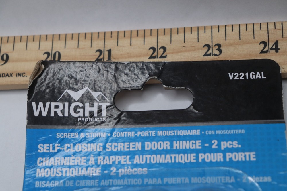 (2-Pk) Wright Self-Closing Hinge Galvanized 2-3/4" V221GAL