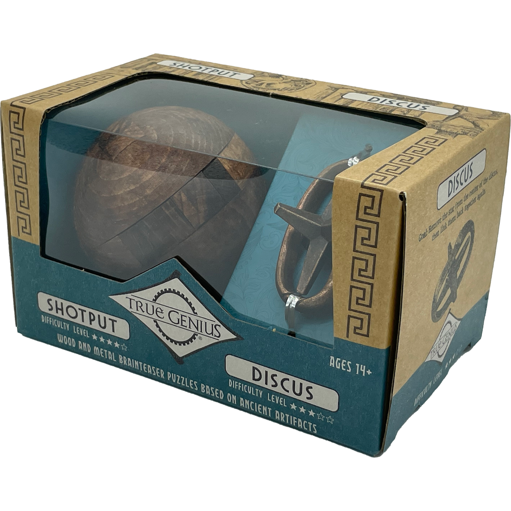 Shotput & Discus Brainteaser Puzzle True Genius New