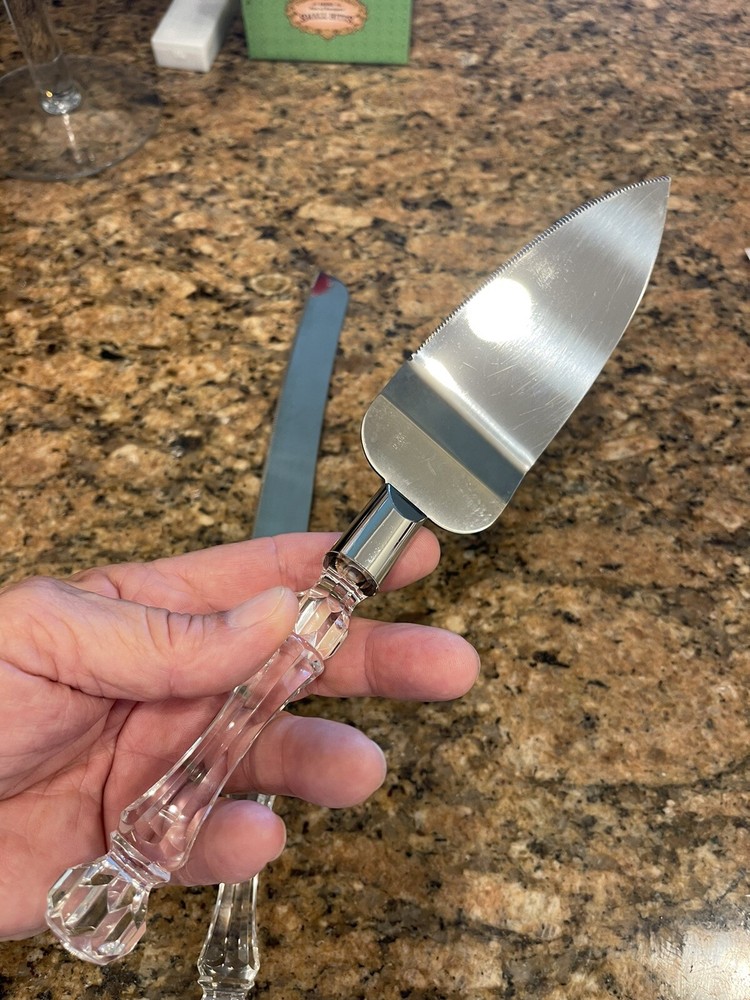 Crystal Wedding Cake Knife & Server Lifter