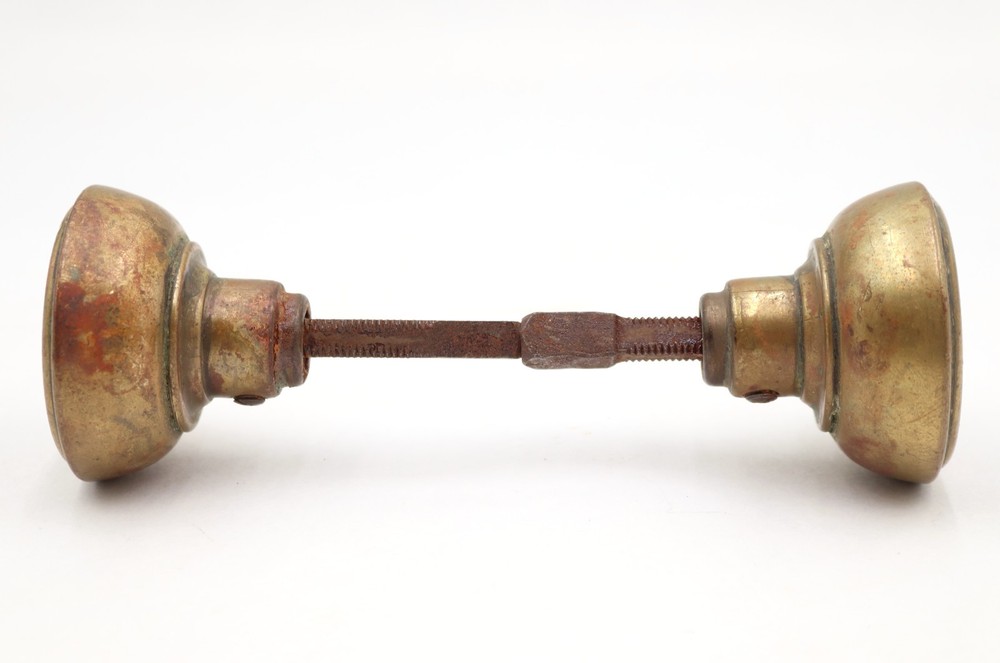 Pair of Vintage Concentric Brass Passage Door Knobs