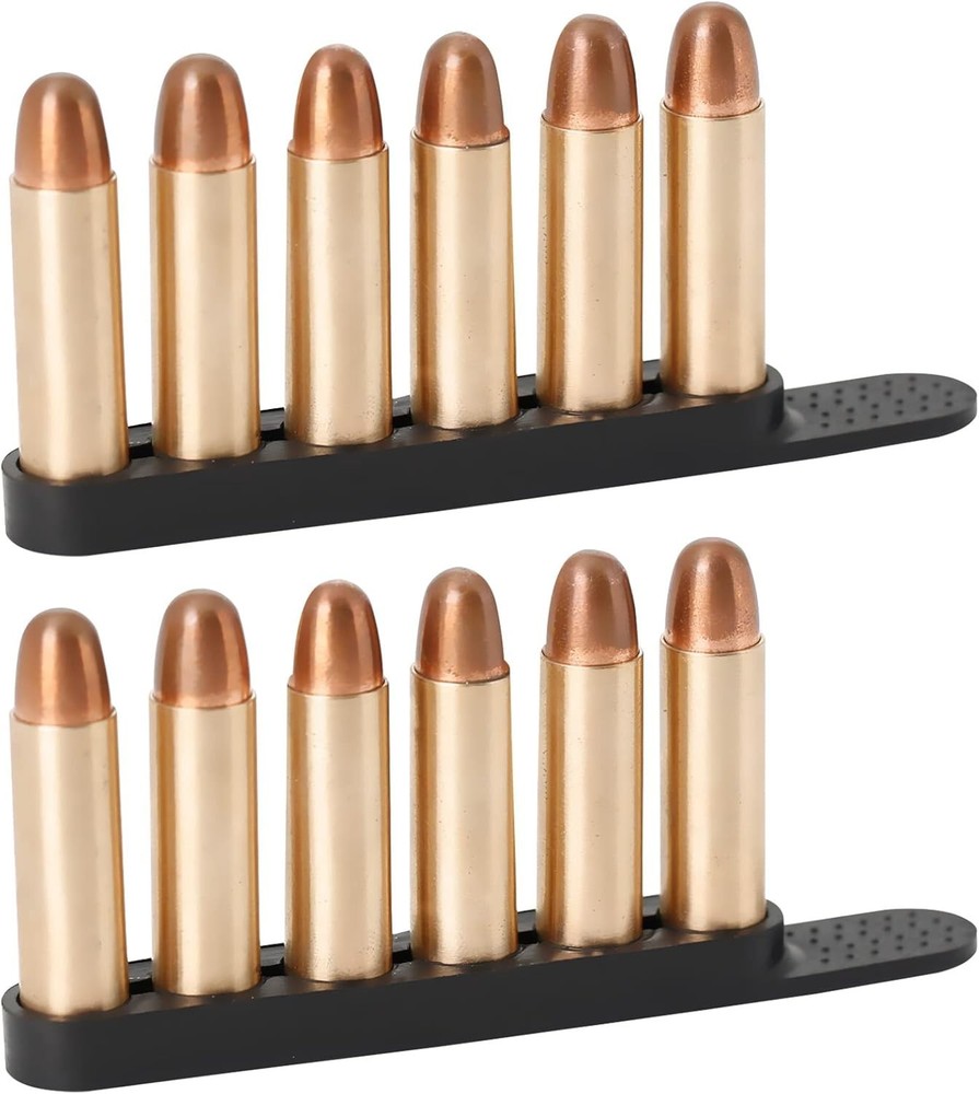 Effortless Compact Ammo Speed Loader - 6 Rounds for .38/.357 Revolvers, 2-Pack