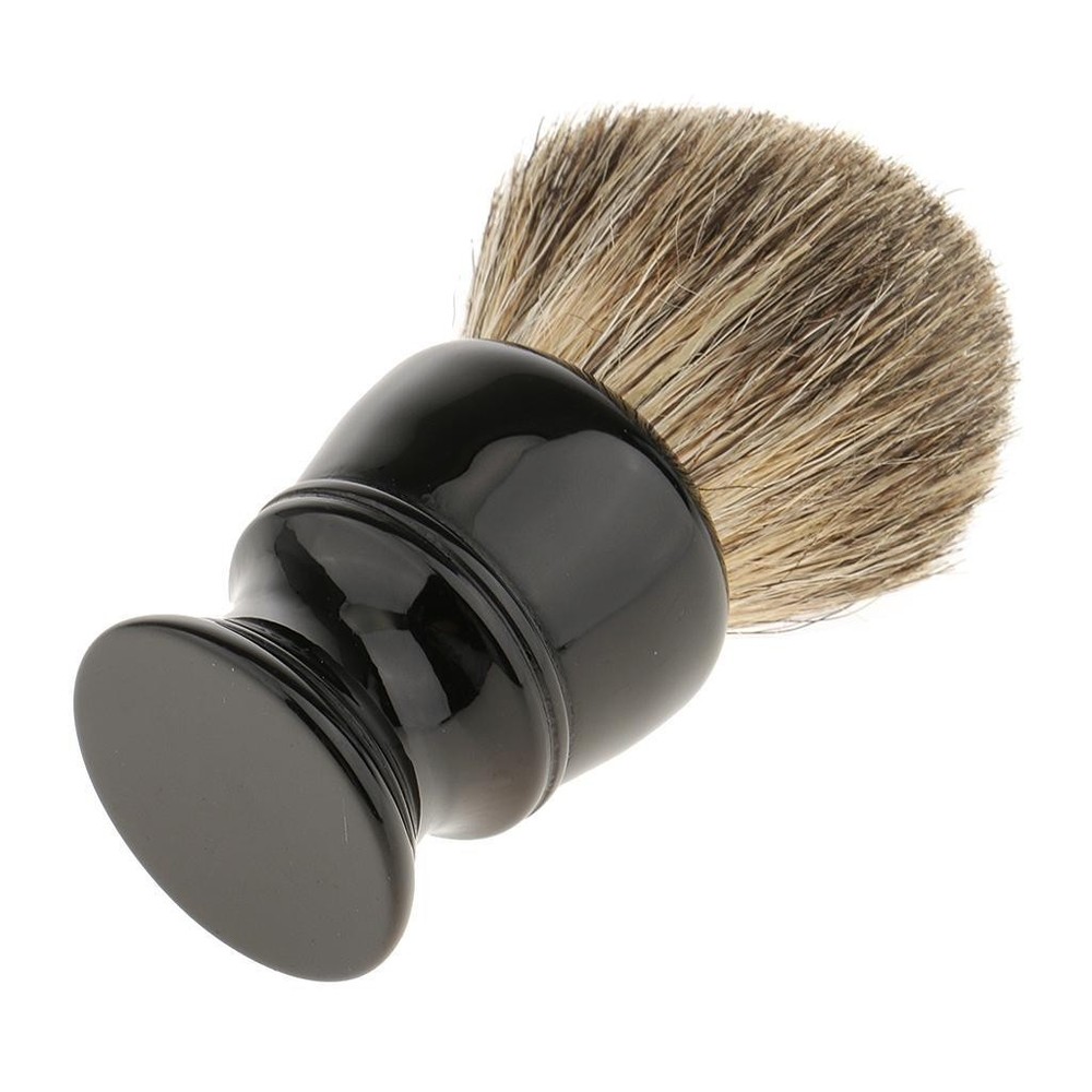 Premium Shaving Brush Resin Handle Salon Barber Tool Black