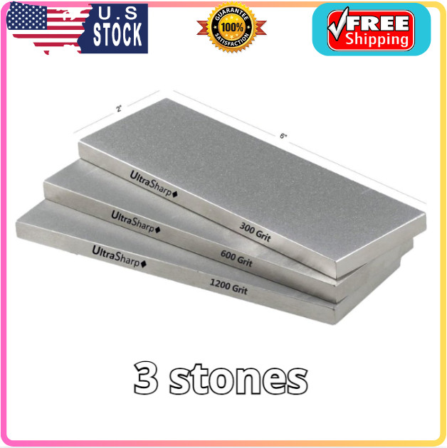 Ultra Sharp II Diamond Sharpening Stone Kit - Coarse/Medium/Extra Fine