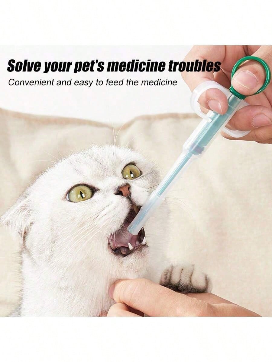 Dog Cat Pill Tablet Capsule Popper Piller Dispenser Syringe Gun Giver Tool