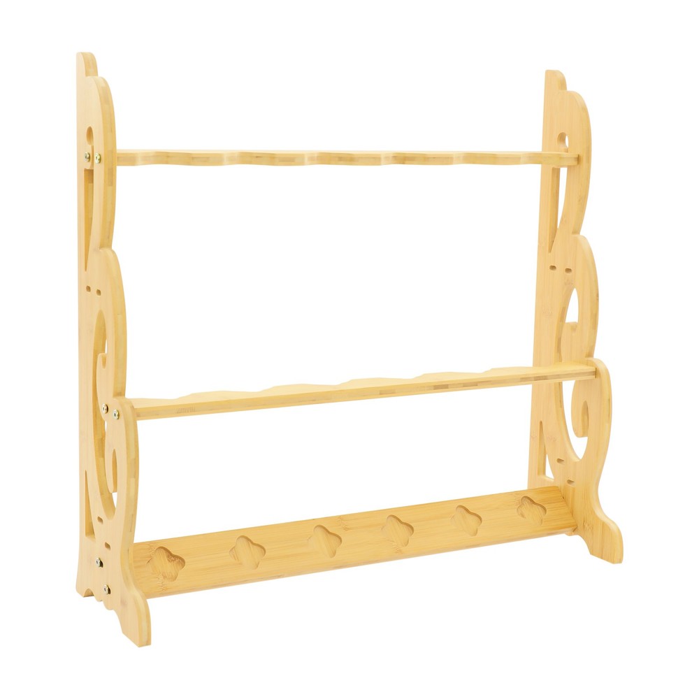 Sword Display Stand, Adjustable Large Sword Holder, 6 Hole Vertical Sword Rack