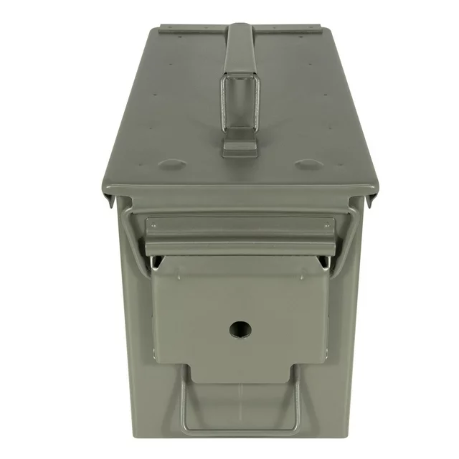 Strategy 50 Caliber Metal Ammo Storage Box 12 in x 6.125 in x 7.25 in OD Green