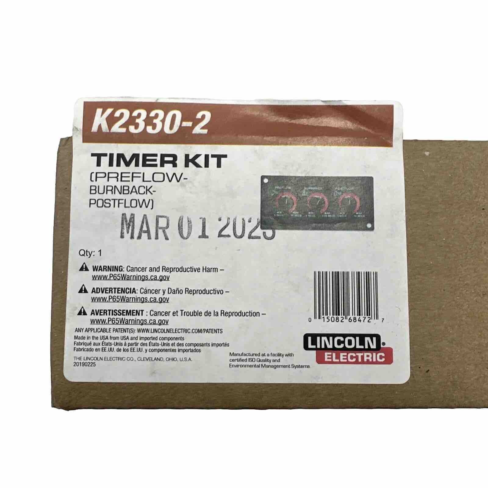 LINCOLN ELECTRIC K2330-2 Timer Kit PREFLOW BURNBACK POSTFLOW