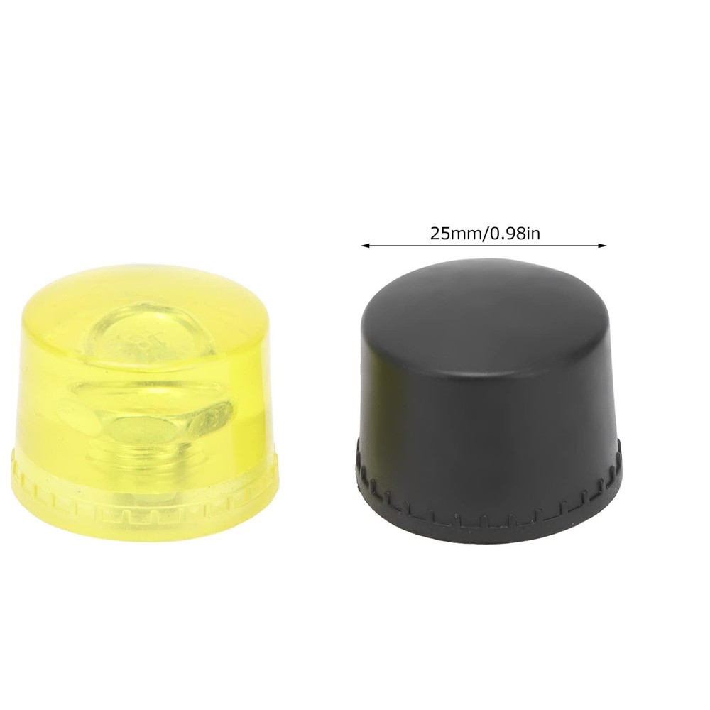 2 Set Rubber Striking Head Hammer Replacement Tips Set Mallet Accessories Yel...