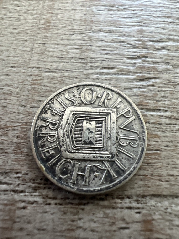 1925 Austria 1/2 Schilling Silver Coin