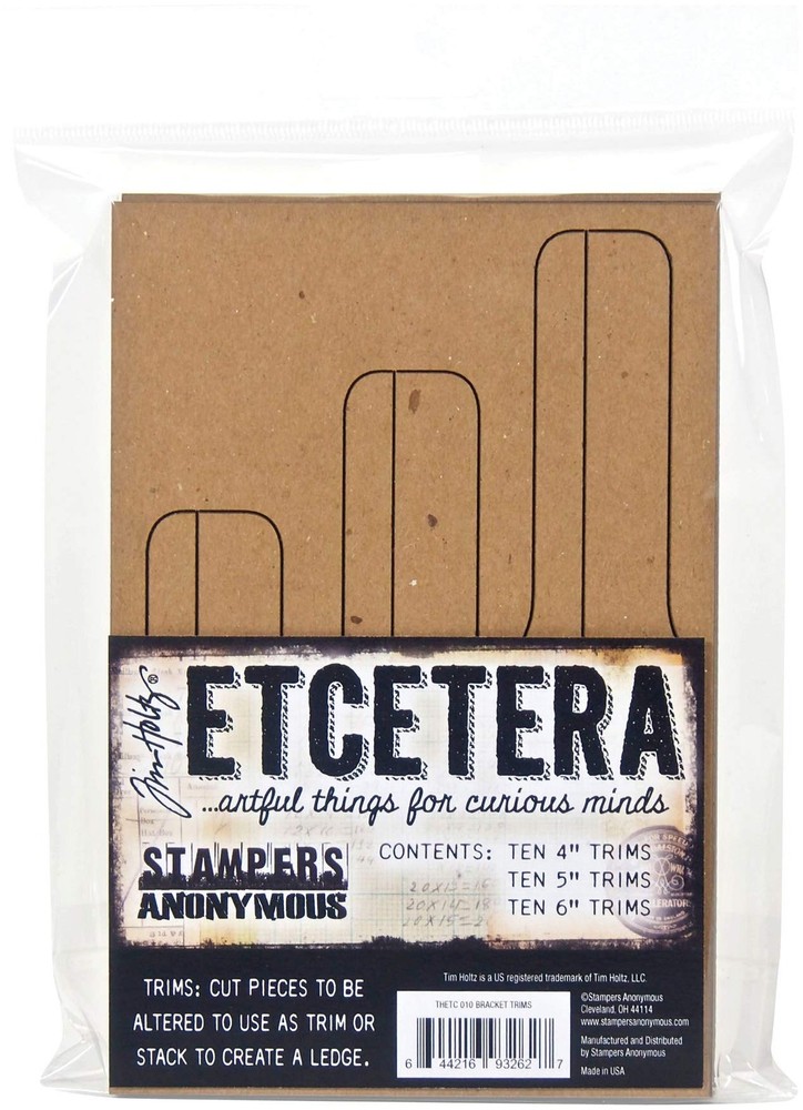 Stampers Anonymous Tim Holtz Etcetera Bracket Trims