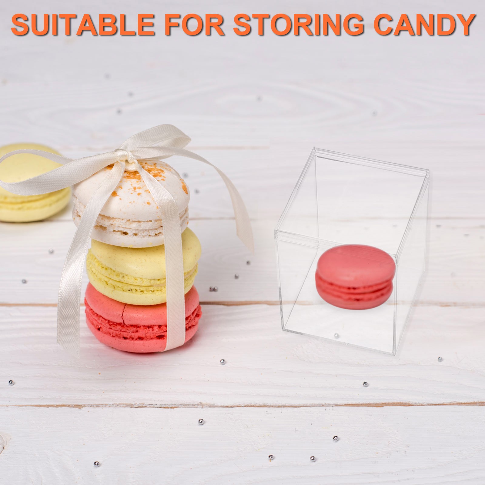 2.95" x 2.95" x 2.95" Acrylic Box with Lid Clear Acrylic Display Boxes