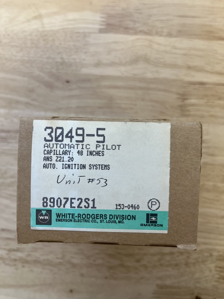 WHITE RODGERS 3049-5 AUTOMATIC PILOT FLAME SENSOR 48" CAP.  3  SPADE TERM (BLEM)