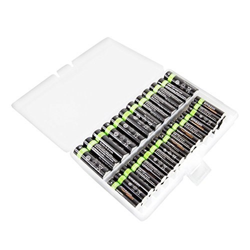 AA AAA Battery Storage Box, Rechargeable Battery Storage Case Battery Holder
