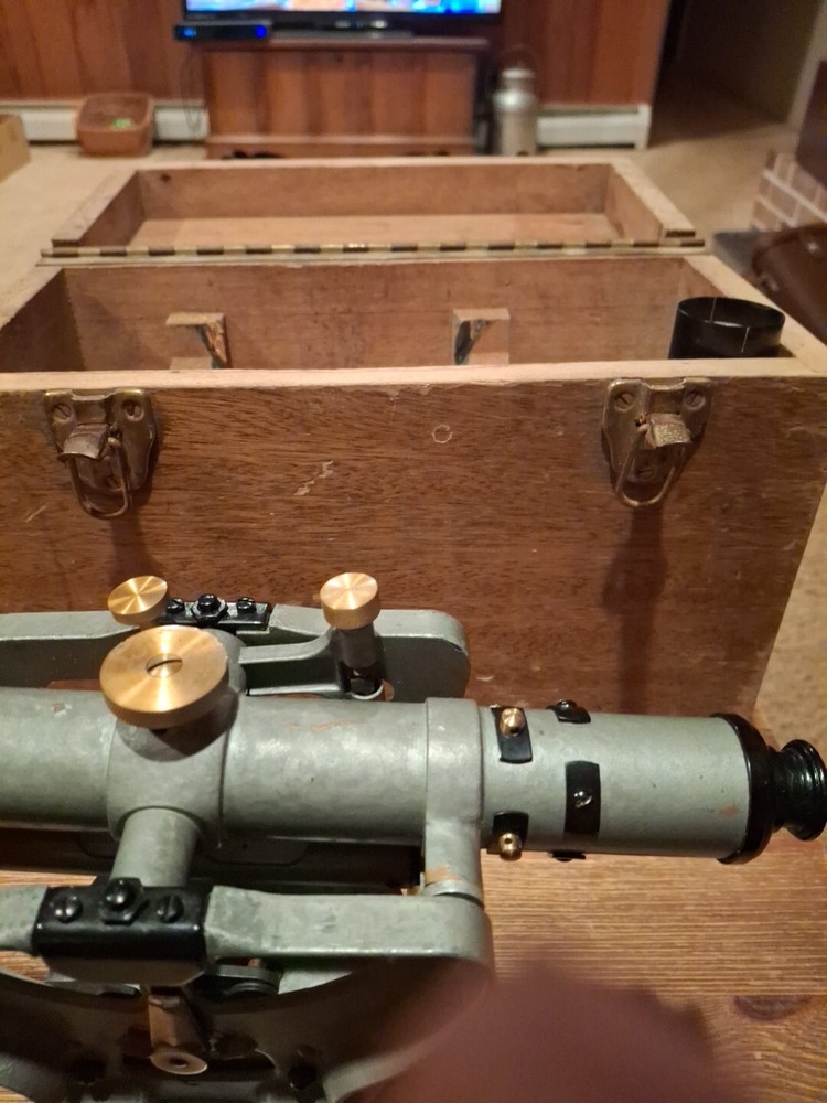 K&E / Keuffel & Esser Transit Surveyor Scope w/ Case