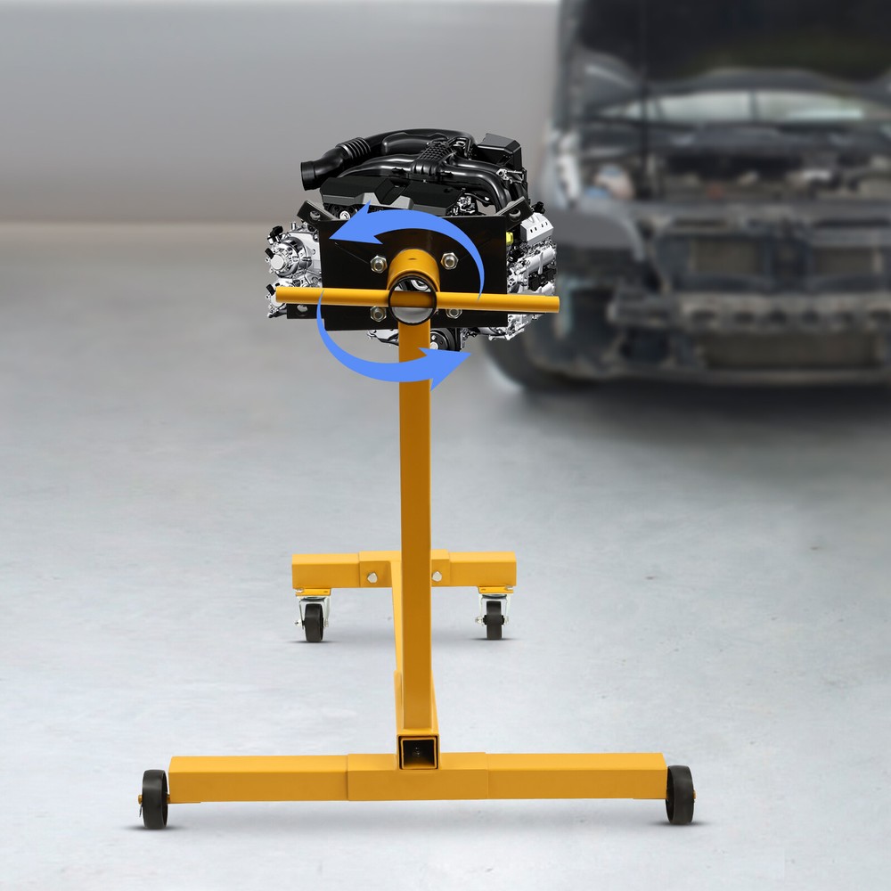 Folding Engine Stand Vehicle Engine Block Stand 360 Degree Head 1000 LBS