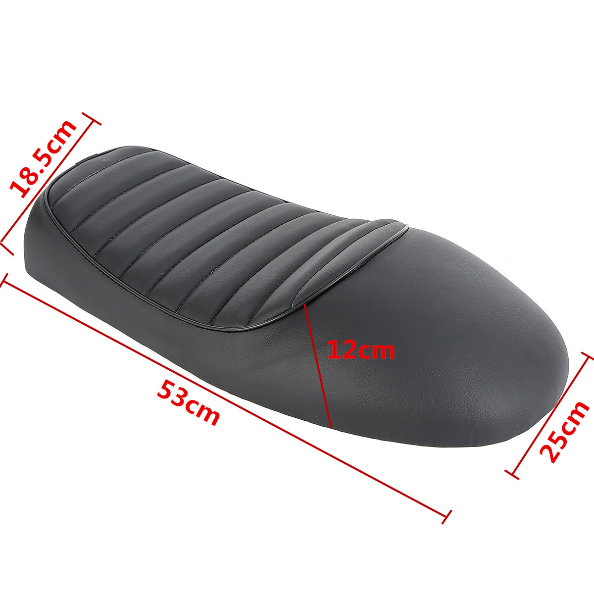 Motorcycle Cafe Racer Seat Flat & Hump Saddle Fit For Honda CB Suzuki GS Yamaha