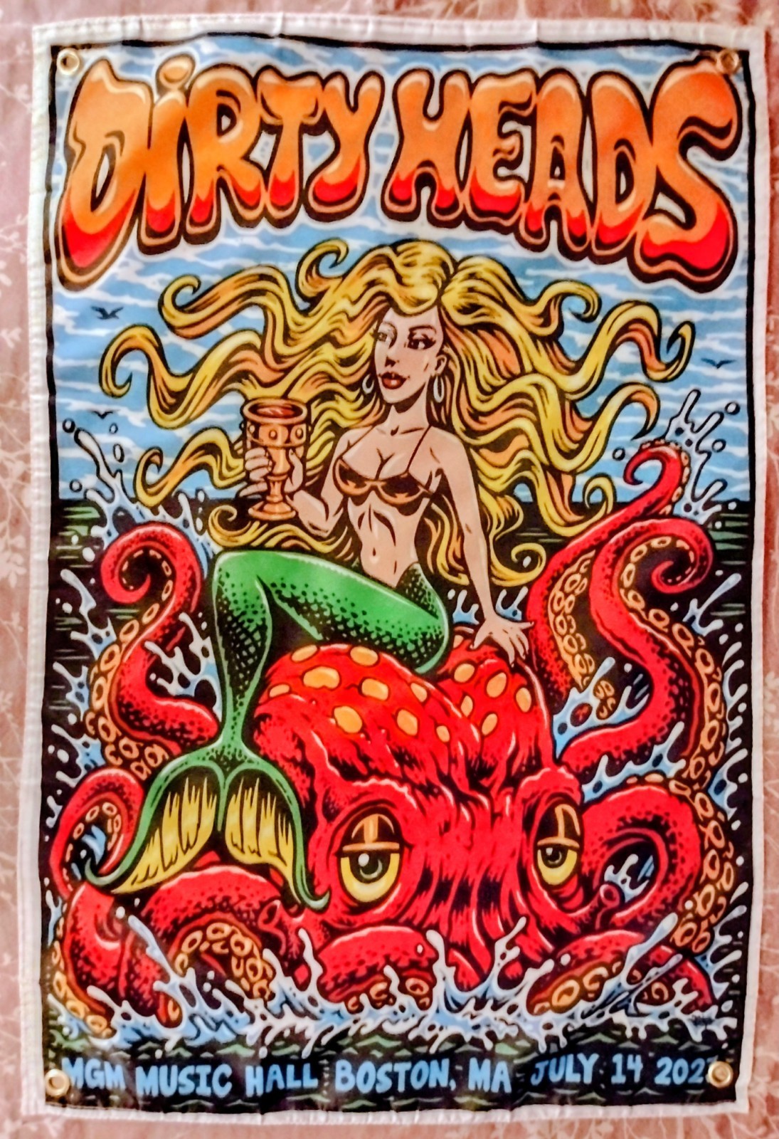 Dirty Heads Concert Banner Poster Reggae Skater Stoner Blink 182 Sublime Shirt L