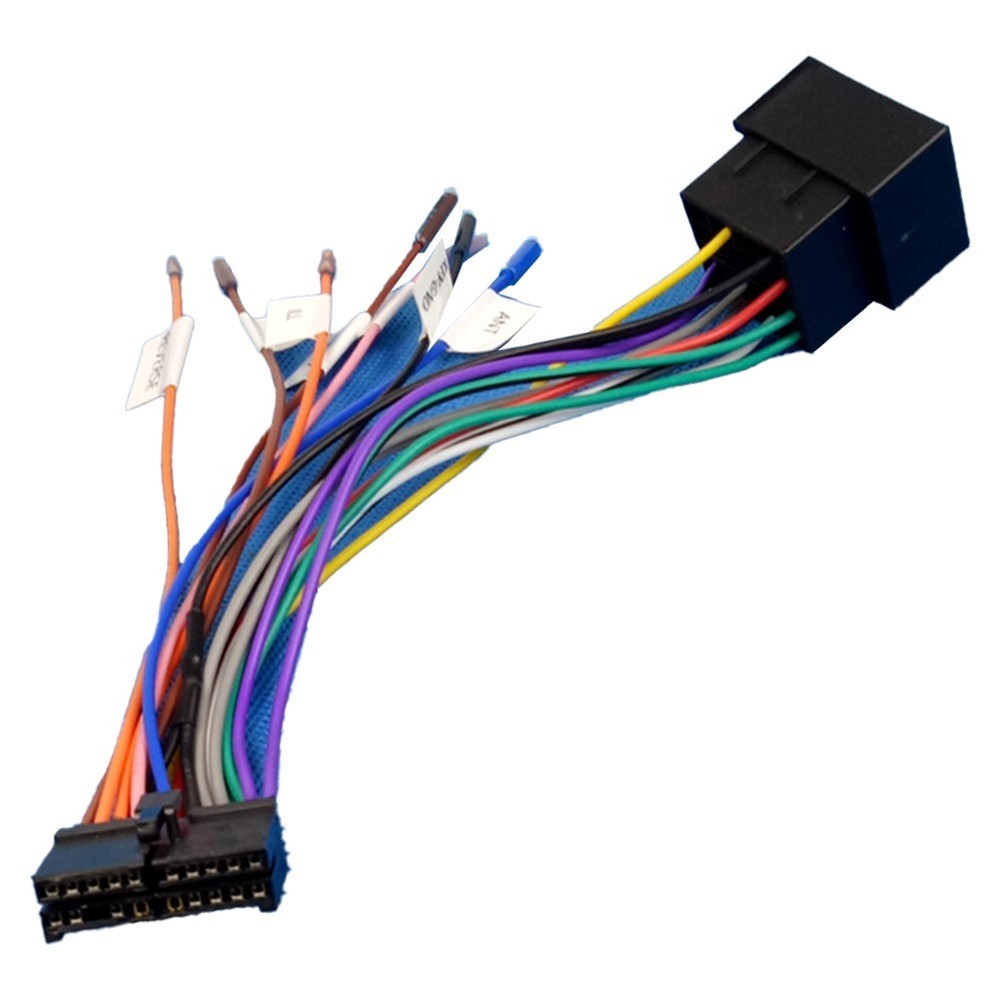 Robust 20Pin ISO Wiring Harness Adapter Compatible with Various Models