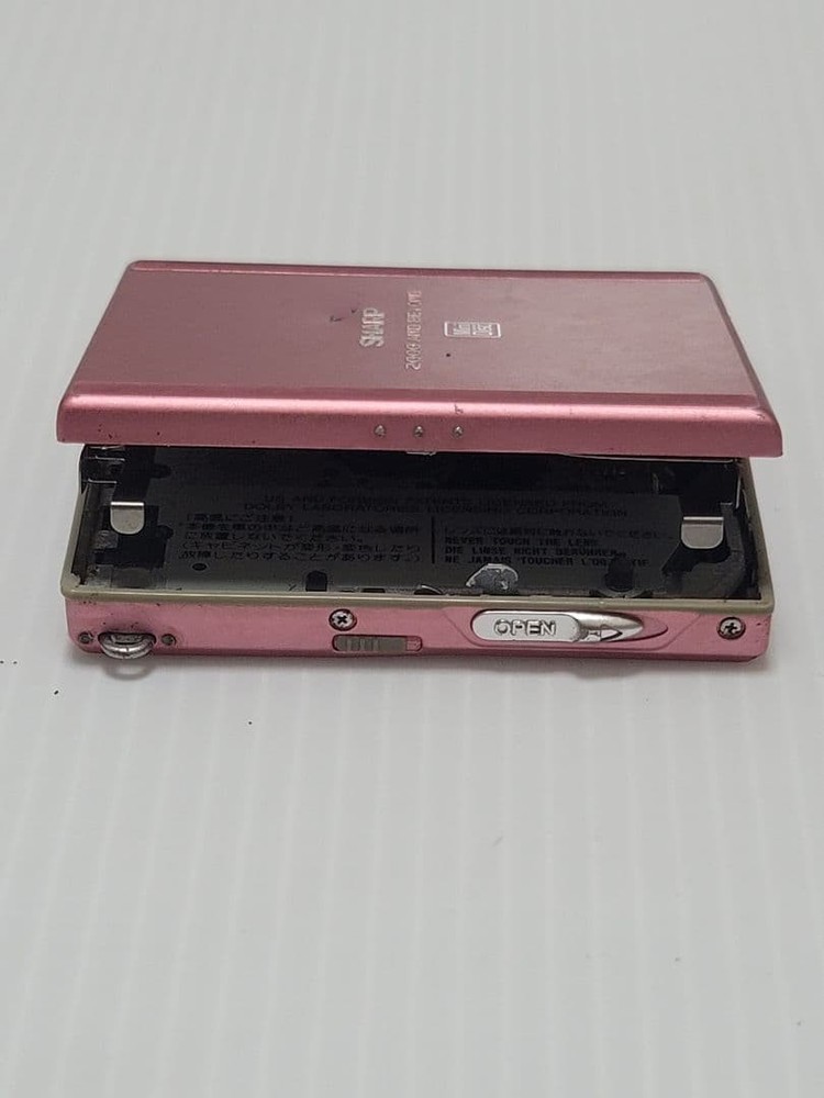 Sharp MD-ST531-P Portable MD Player Made in Jpana Untested