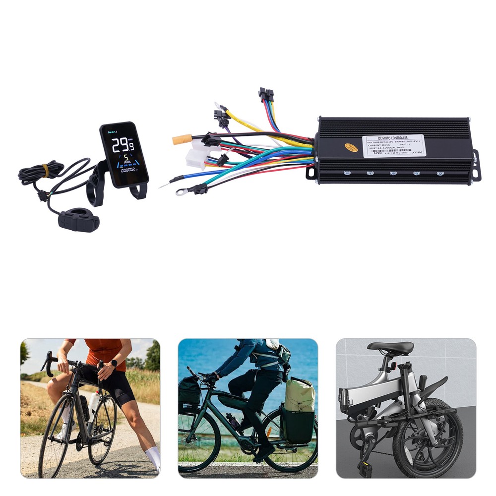 48V Brushless Controller Kit LCD Display Throttle Cable For Electric Bike E bike