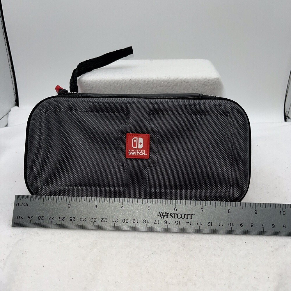 Nintendo Switch hard shell case gray accessories 9"x5"
