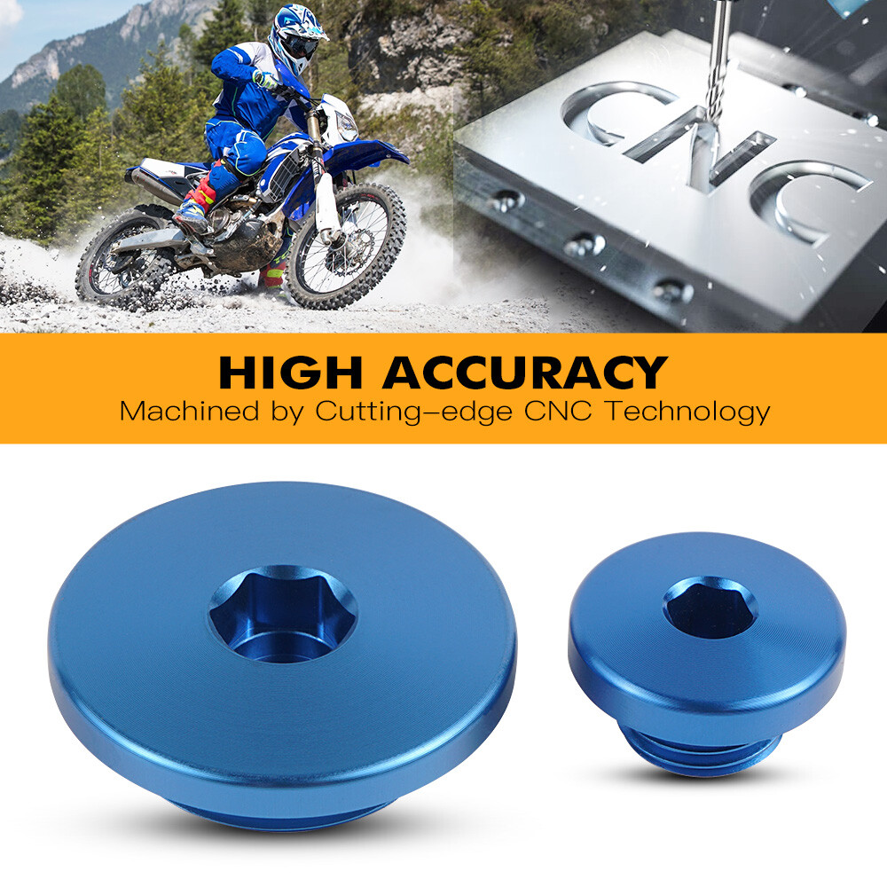 CNC Crankcase Engine Plugs For Yamaha YFZ450 2004 2005-2009 YFZ 450 2012-2013