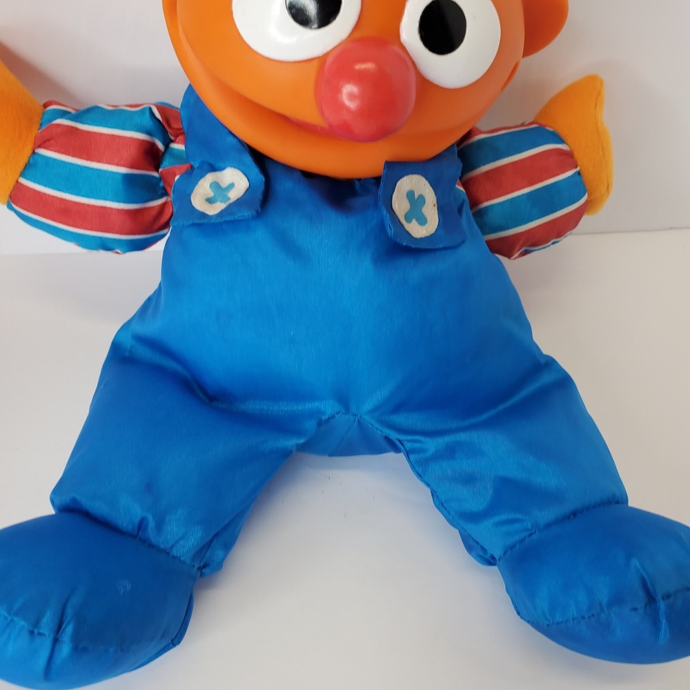 Vintage 1995 Tyco Tumbling Ernie Sesame Street Plush Stuffed Toy Headstand