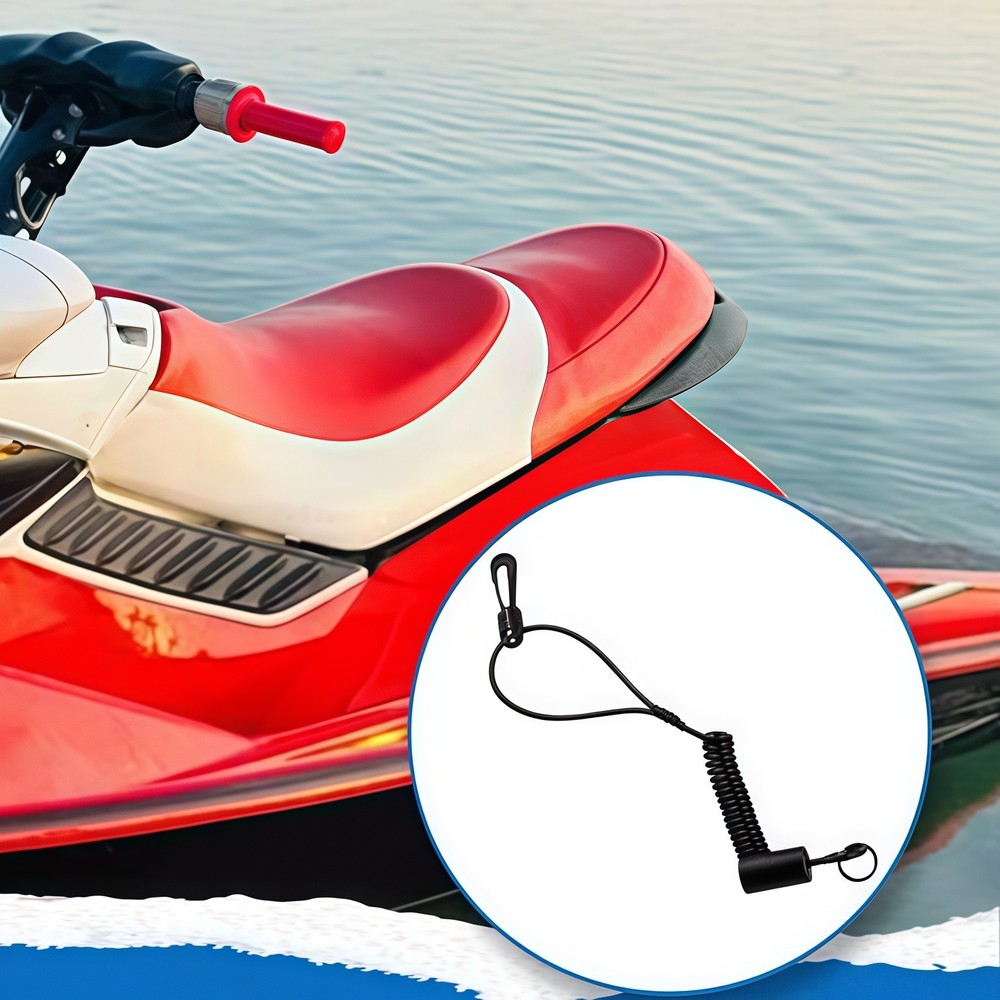 Fits Sea-Doo Floating Replace Dess Lanyard Tether Chord with Stainless Key Ring