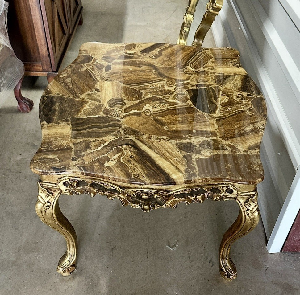 Gorgeous Onyx Coffee Table and 2 Side Tables
