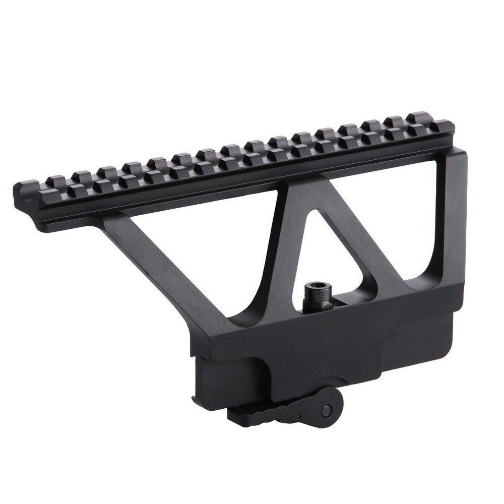 Hot Tactical Side Guide 20mm Rail Mount Elevated Diagonal Metal Sight Bracket