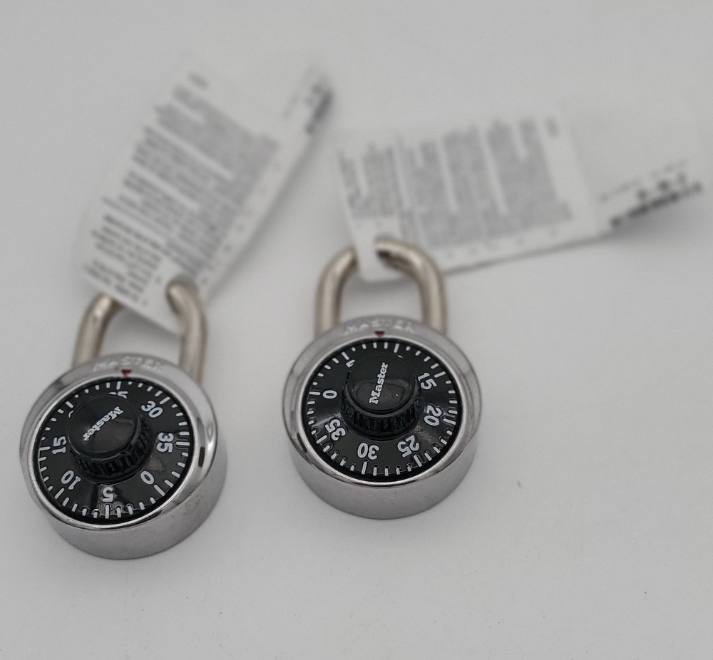 2 Combo Master Lock Combination Padlocks School Locker